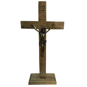CU760060 - Crucifixo de Mesa Madeira - 35x17cm (2101)