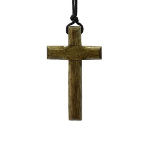 CC370500 - Cordão c/ Cruz Madeira - 38cm