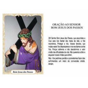 OG141467P100 - Oração Bom Jesus dos Passos c/ 100un. - 9,5x6,5cm