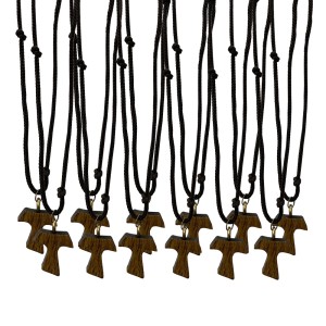 CC1480200P12 - Cordão c/ Tau de Madeira c/ 12un. - 33cm