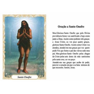 OG141443P100 - Oração Santo Onofre c/ 100un. - 9,5x6,5cm