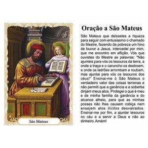 OG141442P100 - Oração São Mateus c/ 100un. - 9,5x6,5cm