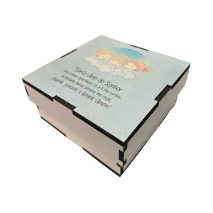 CXM75985 - Caixinha Santo Anjo MDF - 10x10cm