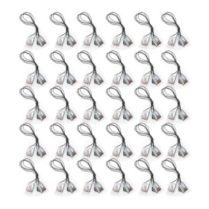 ES149002P50 - Escapulário N. Sra. Do Carmo e Sagrado Coração de Jesus Plástico c/ Tecido 50un. - 66x1,3cm