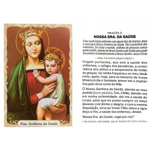 OG14082P100 - Oração N. Sra. Da Saúde c/ 100un. - 9,5x6,5cm