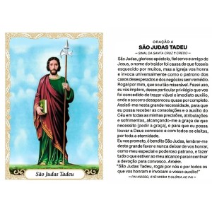 OP141418P100 - Oração São Judas Tadeu c/ 100un. - 6x4cm