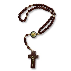 TE941404 - Terço São José Madeira - 24cm