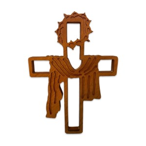 CW810800 - Cruz de Parede Vazada - 23x16cm