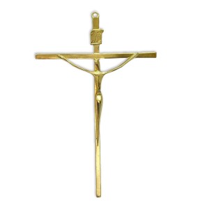 CW830052 - Crucifixo de Parede Dourado - 27x17,5cm