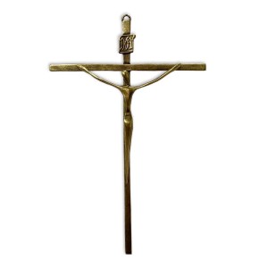 CW830051 - Crucifixo de Parede Ouro Velho - 27x17,5cm