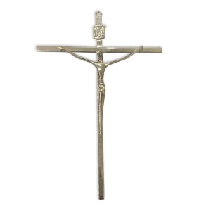 CW830050 - Crucifixo de Parede Níquel - 27x17,5cm