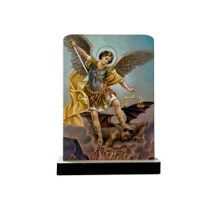 AO292584 - Pedestal São Miguel Arcanjo MDF - 7,5x5,5cm