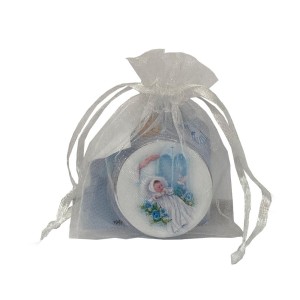 KT75310 - Caixinha de Acrílico Batismo Menino c/ Dezena