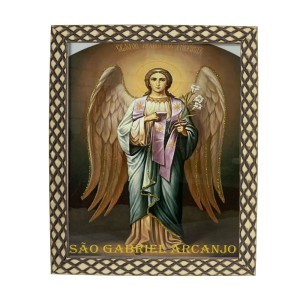 QD91506 - Quadro São Gabriel Arcanjo  - 23x28cm