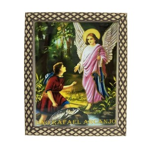 QD91507 - Quadro São Rafael Arcanjo  - 23x28cm