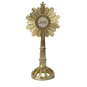 PD112026 - Ostensório Primeira Eucaristia Dourado - 18x8cm