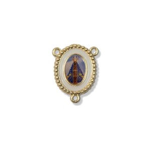 ET1610500 - Entremeio N. Sra. Aparecida Dourado Resinado 1un. - 2,7x2,2cm