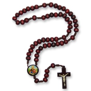 TE940440 - Terço São Paulo Madeira - 37cm