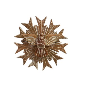 DF1982071 - Divino Espírito Santo Resplendor Madeira  - 22x22cm