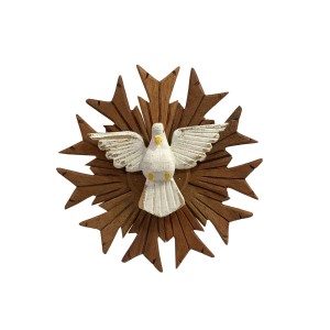 DF1982072 - Divino Espírito Santo Resplendor Madeira  - 22x22cm