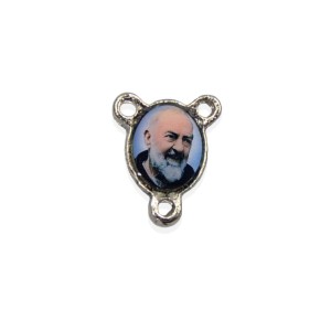 ET1670403P10 - Entremeio São Padre Pio de Pietrelcina Resinado c/ 10un. - 1,5x1,1cm