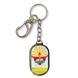CH170020 - Chaveiro Catequista Resinado - 10,5x2,8cm