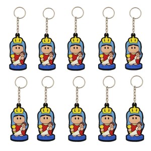 CH50058P10 - Chaveiro N. Sra. Do Remédio Emborrachado c/ 10un.  - 11x3cm