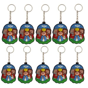 CH50400P10 - Chaveiro Divino Pai Eterno Emborrachado c/ 10un. - 12x5cm