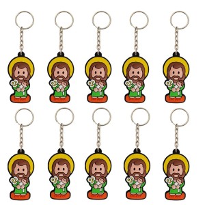 CH50420P10 - Chaveiro José Emborrachado c/ 10un. - 11X3cm