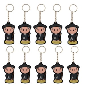 CH50426P10 - Chaveiro Padre Cícero Emborrachado c/ 10un. - 11X3,5cm