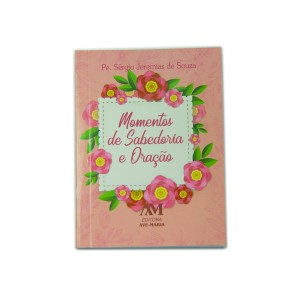 LI116219 - Momentos de Sabedoria e Oração Capa Rosa - 11,5x8,5cm