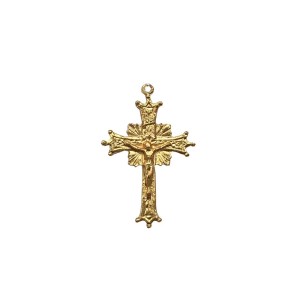 CZ861454 - Crucifixo Metal Dourado - 5,3x3,5cm