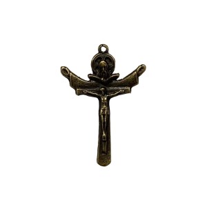 CZ861792 - Cruz Santissíma Trindade Ouro Velho - 5,6x3,9cm