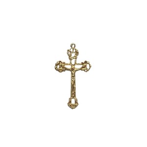 CZ861356P2 - Crucifixo Metal Dourado c/ 2un. - 4,9x2,8cm
