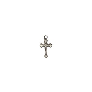 CZ891000P10 - Crucifixo Metal Níquel c/ 10un. - 2x1,2cm
