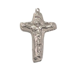 CZ851100 - Cruz da Unidade (Jesus e Maria) Níquel - 7,2x4,9cm