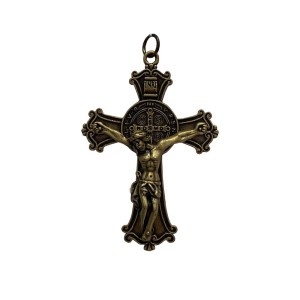 CZ851352 - Cruz São Bento Ouro Velho- 7,7x5,7cm