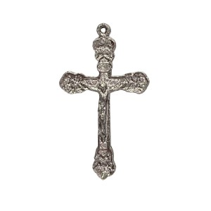 CZ851050 - Crucifixo Metal Níquel - 6,9x3,9cm