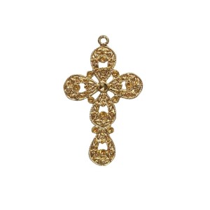 CZ851365 - Cruz Metal Dourado - 7x4,3cm