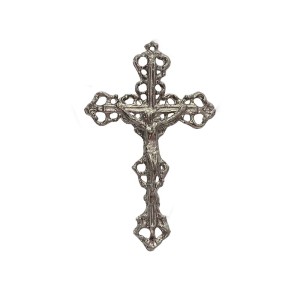 CZ851550 - Crucifixo Metal Níquel - 7,7X4,3cm