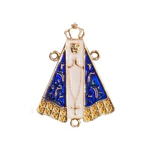 ET1610086 - Entremeio N. Sra. Aparecida Dourado Resinado  - 3,8x2,8cm