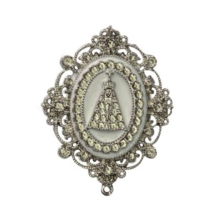 ET1610109 - Entremeio N. Sra. Aparecida Níquel - 6,5X5cm