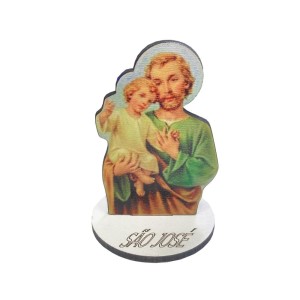 AO291115 - Pedestal São José MDF - 7,5x5,3cm