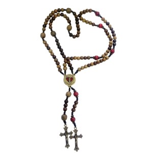 TE49020 - Terço do Casal Madeira - 40cm