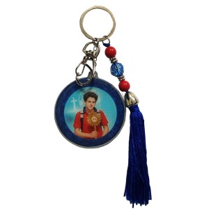 CH1095005 - Chaveiro São Carlo Acutis Resinado c/ Espelho - 16x6cm