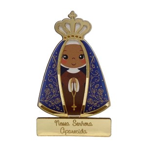 PE721790 - Pedestal N. Sra. Aparecida MDF - 13,5x8,5cm