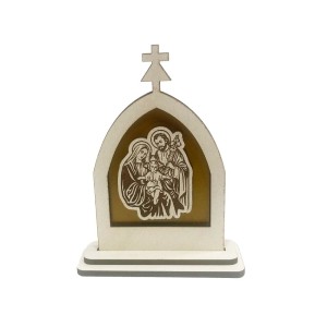 CP81500 - Capela Sagrada Familia MDF - 10,5x8cm