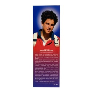 MP67225P50 - Marcador de Página São Carlo Acutis c/ 50un. - 15x5cm