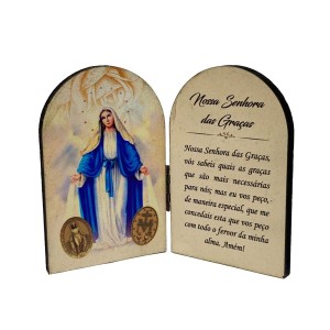 QD1987472 - Adorno de Mesa N. Sra. Das Graças- 10x6,5cm (AD47-03)
