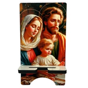 DR11178 - Porta Celular Sagrada Família MDF - 17x9,5cm